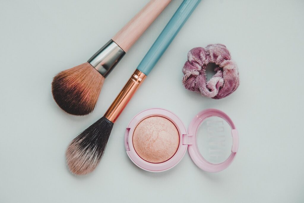 Fresh, glowing look created with Korean-inspired makeup products